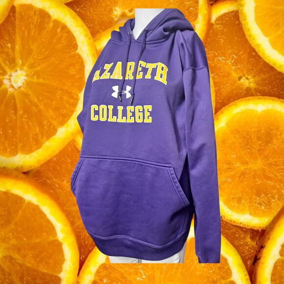 Under Armour Men's Purple‎ Nazareth College Pullover Long Sleeve Hoodie Size M - Picture 1 of 8